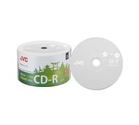 50 JVC 52x Premium Branded White Top 52x 700MB 80 mins Blank CD CD-R discs