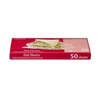 50 Lakeland Strong Foil Sheets 27cm x 30cm - Extra Strong Long-Lasting Foil