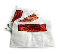 50 Large A5 Size Printed Peel + Seal Clear Document Enclosed Wallets 162 x 225mm / 6.5 x 9" Postal Mailing Packaging Packing Shipping Postage Pouches Bags Address Envelopes Labels Stickers Slips