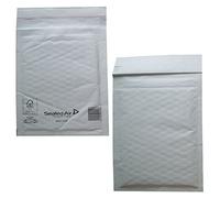 50 Large J/6 Size Mail Lite White Padded Envelopes Mailers - Peel + Seal Bubble Bags - 300 x 440mm / 11.75 x 17.25" Sealed Air Postal Packing Mailing Shipping Postage Posting Self Seal Cushioned Protective Packaging