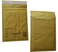 50 Large K/7 Size Mail Lite Gold Padded Envelopes Mailers - Peel + Seal Bubble Bags - 350 x 470mm / 13.75 x 18.5" Sealed Air Postal Packing Mailing Shipping Postage Posting Self Seal Cushioned Protective Packaging