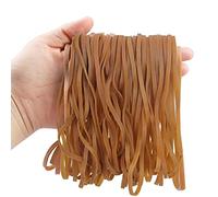 50 Large Rubber Bands, Heavy Duty Elastic Bands, Yellow, 20 cm