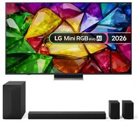 50" Lg MRGB88 Mini RGB AI 4K HDR Smart TV 2026 & US60TR 5.1 Wireless Sound Bar Bundle, Silver/Grey