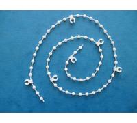 50 LINKS HILLARYS WHITE VERTICAL BLIND LINK BEAD CHAIN