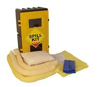 50 Litre Chemical Hazmat Spill Kit in a Durable Wall Cabinet - Essential Spill Response for Hazardous Materials