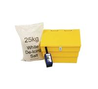 WINTER 50L LOCKABLE GRIT BIN 25KG SALT KIT