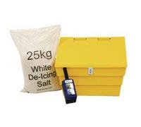 50 Litre Lockable Grit Bin and 25kg Salt Kit 389116