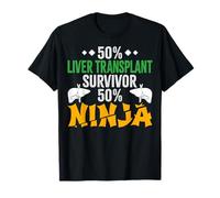50% Liver Transplant Survivor 50% Ninja - Liver Recipient T-Shirt
