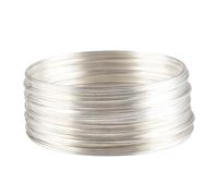 50 Loops Jewelry Wire Memory Wire for Jewelry Making DIY for Bracelet Bangle Silver