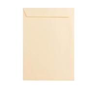 50 Magnolia C4 (to fit A4) Envelopes - 324mm x 229mm - Straight Pocket Flap Peel/Seal Cream Coloured Envelopes - 120gsm Clariana Paper - to Fit A4 Inserts (Unfolded)