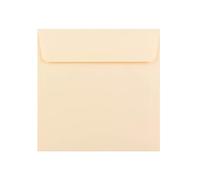 50 Magnolia Large Square Envelopes - 220mm x 220mm - Straight Wallet Flap Peel/Seal Cream Coloured Envelopes - 120gsm Clariana Paper - to Fit Large Square Inserts