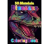 50 Mandala Dinosaur Coloring Book