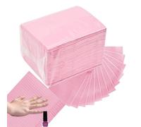 50 Manicure Table Cloths Waterproof Paper Towels Water Absorbent Pads for Nail Technology | Clean Design 3 Layers Pads for Manicurists, Profe