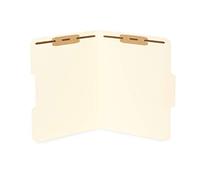 50 Manila Fastener File Folders - 1/3 Cut Reinforced Tab - Durable 2 Prongs Bonded Fastener Designed to Organize Standard Medical Files, Law Client Files, Office Reports - Letter Size, Manila, 50 Pack