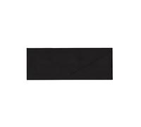 50 Matt Black Letterbox Envelopes - 80mm x 215mm - Letterbox V-Flap Gummed Black Coloured Envelopes - 120gsm Clariana Paper - to Fit Letterbox Gift Vouchers