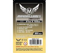 Mayday Board Game Card Sleeves, 50 Pack, 61 x 103mm, Polypropylene (PPC), Suitable for Space Alert & Dungeon Petz