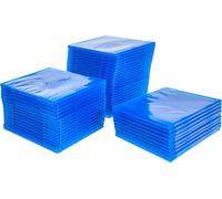 50 MediaRange 7mm single Bluray Case Blue Transparent for CD / DVD / BDR disc