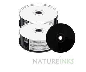 50 Mediarange Black Bottom CD-R Full Face White Printable CD 52x 700MB MR241