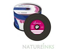 MR225 CDR80 700MB 52x (50) Spindle Vinyl Retro Disk black