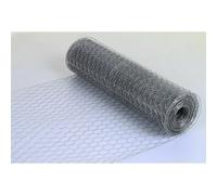 (50 Meters, 50mm Hole x 1.2m Wide) Galvanised Chicken Wire Mesh Fence Net Rabbit Netting Fencing Cages Runs Pens