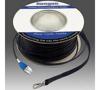 50 Meters Uniboot LC to LC Outdoor Armored Fiber Patch Cable with Pulling Eye, Low Friction Single Mode Duplex Fiber Optic Cable Jumper Optical Patch Cord, 9/125um, (OS1/OS2 Compatible), LSZH Black