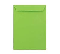 50 Mid Green C4 (to fit A4) Envelopes - 324mm x 229mm - Straight Pocket Flap Peel/Seal Green Coloured Envelopes - 120gsm Clariana Paper - to Fit A4 Inserts (Unfolded)
