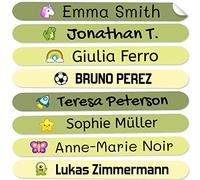 50 Mini Adhesive Labels for Marking Pencils and Pens Size: 4.2 x 0.5cm. (Dinosaurs)