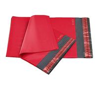 50 Mixed Red Mailing Poly Postal Self Seal Bags 2 Sizes 25 from Each iSOUL Small to Large Mailing Bags Postage Packaging Assorted Mailers