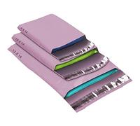 50 Mixed Size Baby Pink Mailing Bags, Self Seal Strong Waterproof Poly Plastic Envelopes for Parcels, Packaging, Small, Medium, Large Mail, Shipping Courier Delivery Bags 3 Sizes