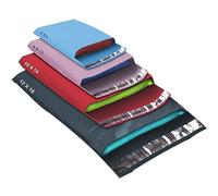 50 Mixed Size Color Mailing Bags, Self Seal Strong Waterproof Poly Plastic Envelopes for Parcels, Packaging, Small, Medium, Large Mail, Shipping Courier Delivery Bags 4Sizes, Multi Color