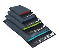 50 Mixed Size Grey Mailing Bags, Self Seal Strong Waterproof Poly Plastic Envelopes for Parcels, Packaging, Small, Medium, Large Mail, Shipping Courier Delivery Bags 4Sizes, Grey