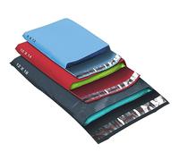 50 Mixed Size Multi Color Mailing Bags, Self Seal Strong Waterproof Poly Plastic Envelopes for Parcels, Packaging, Small, Medium, Large Mail, Shipping Courier Delivery Bags 3 Sizes