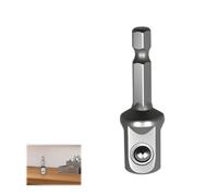 50 mm Socket Spanner Insert - 1/4 Inch Hex to 1/2 Inch Square Adapter for Impact Drivers, Impact Driver Socket Adapter, Heavy-Duty Steel Construction, Durability and Performance (Grey)