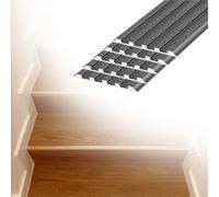 50 Mm Width Stair Edges Protective Strip Outdoor, Self Adhesive Aluminum Stair Marginal Article, Staircase Edges Protective Strip Help Elderly, Children To Walk(5 pcs,L W 110cm x 50mm)