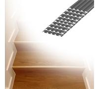 50 Mm Width Stair Edges Protective Strip Outdoor, Self Adhesive Aluminum Stair Marginal Article, Staircase Edges Protective Strip Help Elderly, Children To Walk(10 pcs,L W 60cm x 40mm)