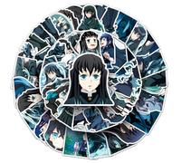 50 Muichirou Stickers, Cute Figures Waterproof Sticker, Anime Ghost Slayers Vinyl for Mug, Skateboard, Book