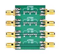 50 Ohm RF Attenuator SMA Double Female, DC-4GHz, 23dBm, VSWR<1.2, Precision Carbon Film, for Lab Testing & Signal Adjustment