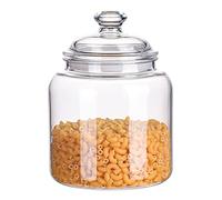 50 oz Dishwasher Safe & Won't Be Broken Airtight Food Storage Jar,1.5 Liters Premium Plastic Shatterproof Apothecary Jars,Perfect Canister Container for Coffee, Cereal, Tea, Spices, Snack, Bath Salt