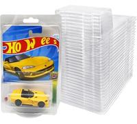 [50 Pack] 0.7mm Extra Thick Protector Cases for Hot Wheels & Matchbox Mainline, Crystal Clear Clamshell Display Covers for 1:64 Scale Die-Cast Cars