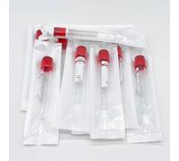 50-Pack 10 mL PRF Tubes - No Additive, Individual Packaging Sterile Vacuum Tubes for Easy Platelet Rich Fibrin Preparation (Red)