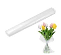 50-Pack 11.8x11.8 Inch Clear Flower Water Retainer Bags - Thick Plastic Florist Wrapping Supplies for Fresh Bouquets & Floral Arrangements - Leak-Proof Hydration Sleeves (50,30x40cm)