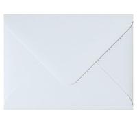 50 Pack 125mm x 175mm White Envelopes - Gummed 100gsm