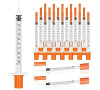 50 Pack 1ml 30Gx13mm Disposable Measuring & Dispensing Tools, Individually Wrapped Lab Accessories, Pet Liquid Feeding Dropper