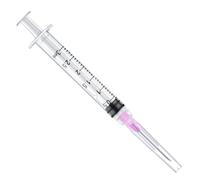 50 Pack 3ml Luer Lock with 18 Gauge 1.5 Inch for Scientific Labs Measuring and Dispensing, Individually Sealed Wrapped
