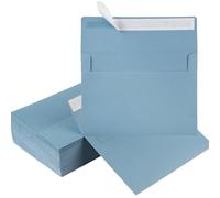 50 Pack 5 x 7 Envelopes Colored Self Seal for Wedding, Party Invitations, Greeting Cards, Announcements, Photos, 5.24 x 7.21 Inches (Dusty-Blue)