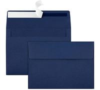50 Pack 5x7 Envelopes - Self Seal for Invitations, Weddings, Photos & Greeting Cards (Navy Blue)