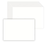 50 Pack 5x7 White Blank Cardstock - 80lb Flat Cards Stock Paper for DIY Invitations, Note, Greeting, Table Cards - Writing, Stamping, Painting, Drawing