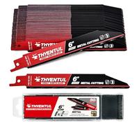 50 Pack,6 inch,14/18 TPI,Reciprocating Saw Blade Set,M42 Teeth with Cobalt Bi-Metal Blades, for Automatic Dismantling Sawzall Blades for 1/16-5/16 Medium Metals