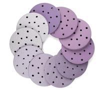 50 Pack 6 Inch 17 Hole Sanding Discs 60-10000 Grit Assorted Sandpaper Wet Dry Hook and Loop For Random Orbital Sander(150)