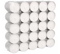 50 Pack 8 Hour Long Burning Unscented Tea Light Candles, Long Lasting, Cotton Wicks Ideal for Weddings, Birthdays, Parties, Restaurants, Massage Parlors, Spa